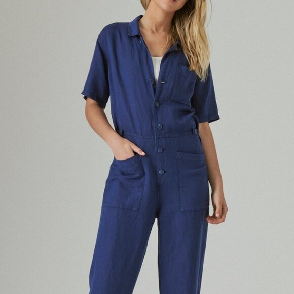Lucky Brand Soft Utility Jumpsuit - Picture 1 of 7